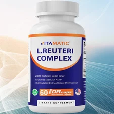 Vitamatic Lactobacillus Reuteri Complex - 22 Billion per DR Capsule - 60 Count