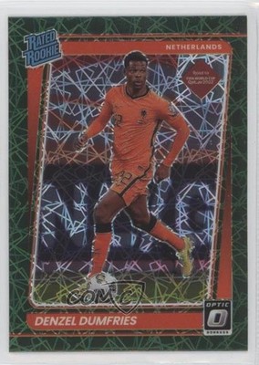 2021-22 Panini Donruss Road to Qatar Rated Denzel Dumfries #178 Rookie RC 7l6