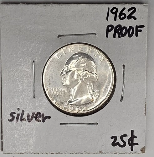 *SILVER* 1962 Proof  Washington Quarter - 90% Silver