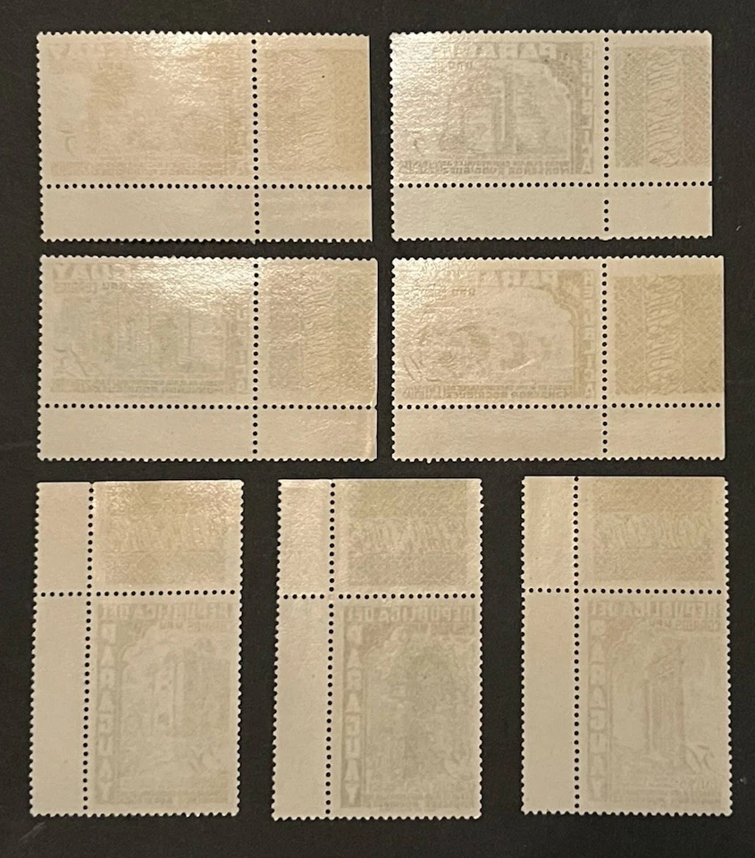 Travelstamps 1955 Paraguay Stamps Sc #491-497  - Monsenor Rodriguez MNH OG Tabs - Image 4 of 4