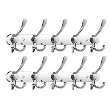 Coat Rack Wall Hooks, 2 Pack Stainless Steel Coat Hooks Wall Mounted Hat Rack...