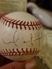 CARLOS HERNANDEZ AUTOGRAPHED BASEBALL WITH/COA