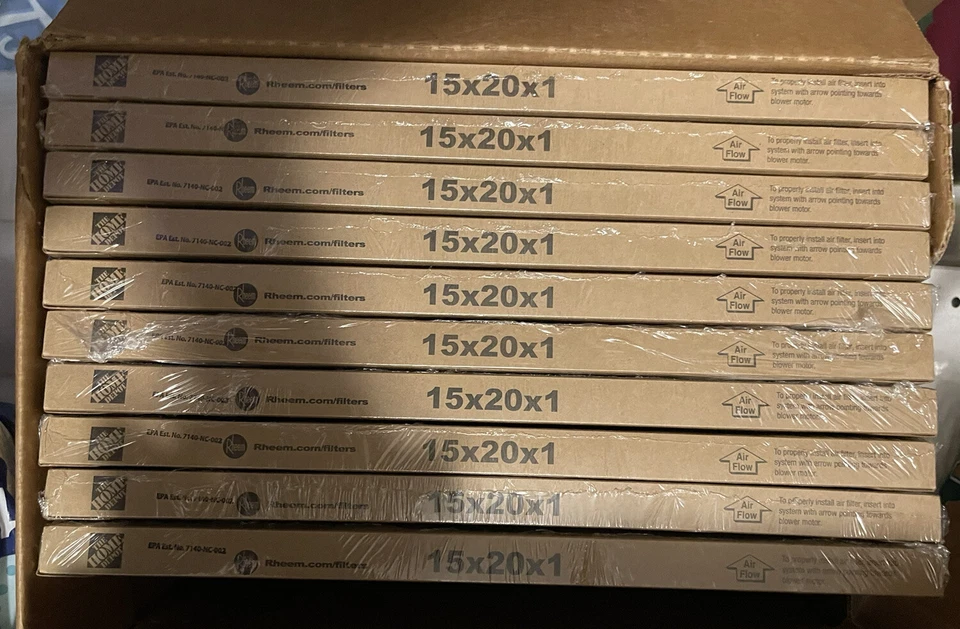 10 Rheem Air Filters 15x20x1 New Unopened - Image 2 of 4