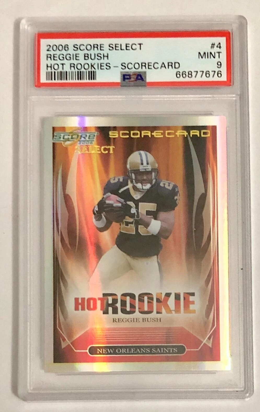 Reggie Bush Score Select Hot Rookies #4 Scorecard