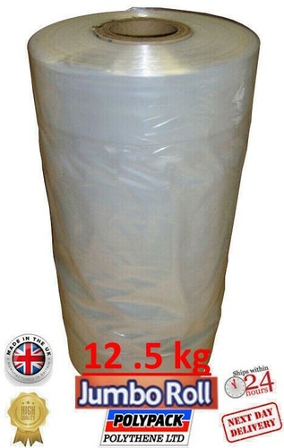 Polyethylen Kleidungsstück Abdeckung Rolle JUMBO 12,5 KG, 80 G, 36 Zoll Tropfen ca. 525 Beutel - Bild 1 von 6