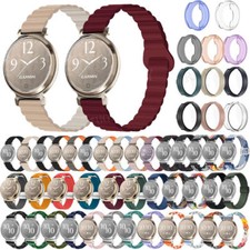 For Garmin Lily 2 Nylon/Silicone Watch Band Replacement Wristband Strap Bracelet