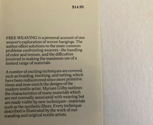 FREE WEAVING, BY MYRIAM GILBY, PRINTED IN GREAT BRITAIN, 1976. - 第 3/10 張圖片