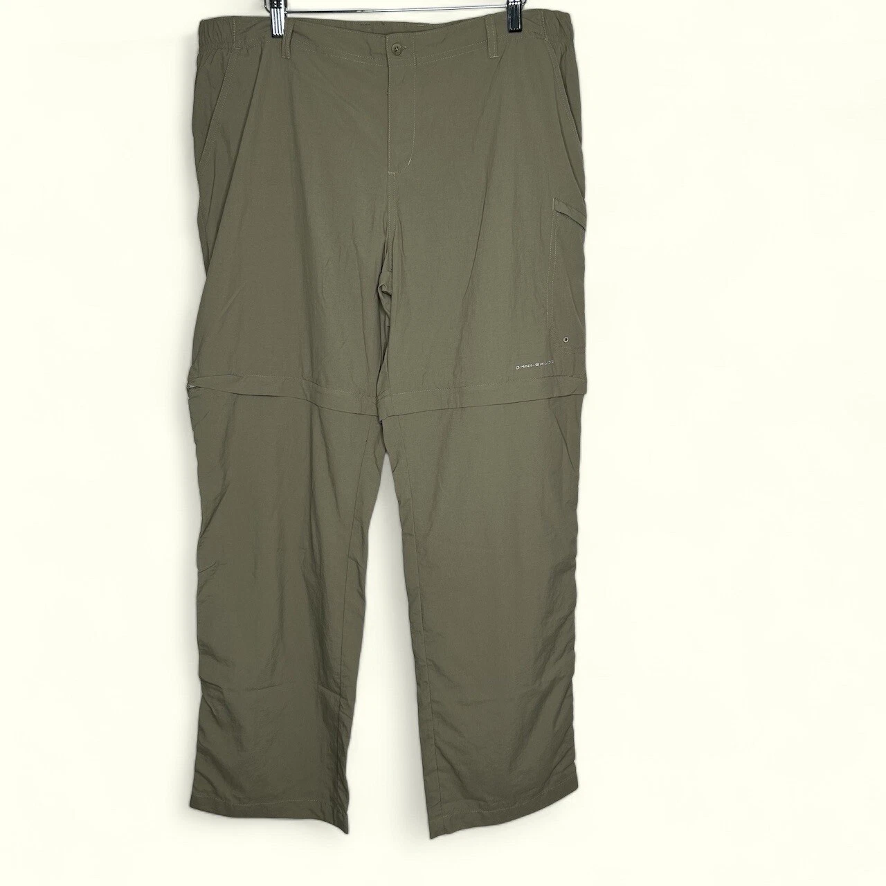 Columbia PFG Convertible Pants Shorts Men's XL Omni-Shade Sage Green Nylon EUC