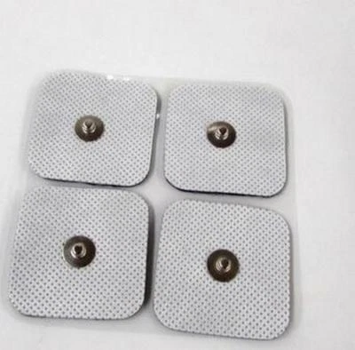 20 TENS ELECTRODE MASSAGE PADS WITH SNAP STUD 2x2" SQUARE MASSAGE PADS