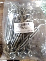 10 StüCk Spannschloss M6 X 100 Haken/ÖSe Verzinkt Drahtseilspanner Seilspanner