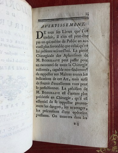 HERMAN BOERHAAVE - APHORISMES DE CHIRURGIE - 7 VOLUMES - VEUVE CAVELIER - 1753. - Picture 4 of 12