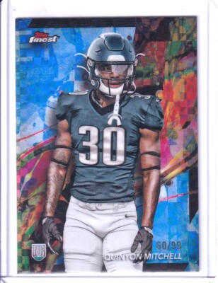 2024 Finest - QUINYON MITCHELL - #53 BLUE CHECKERBOARD REFRACTOR /99 - Eagles
