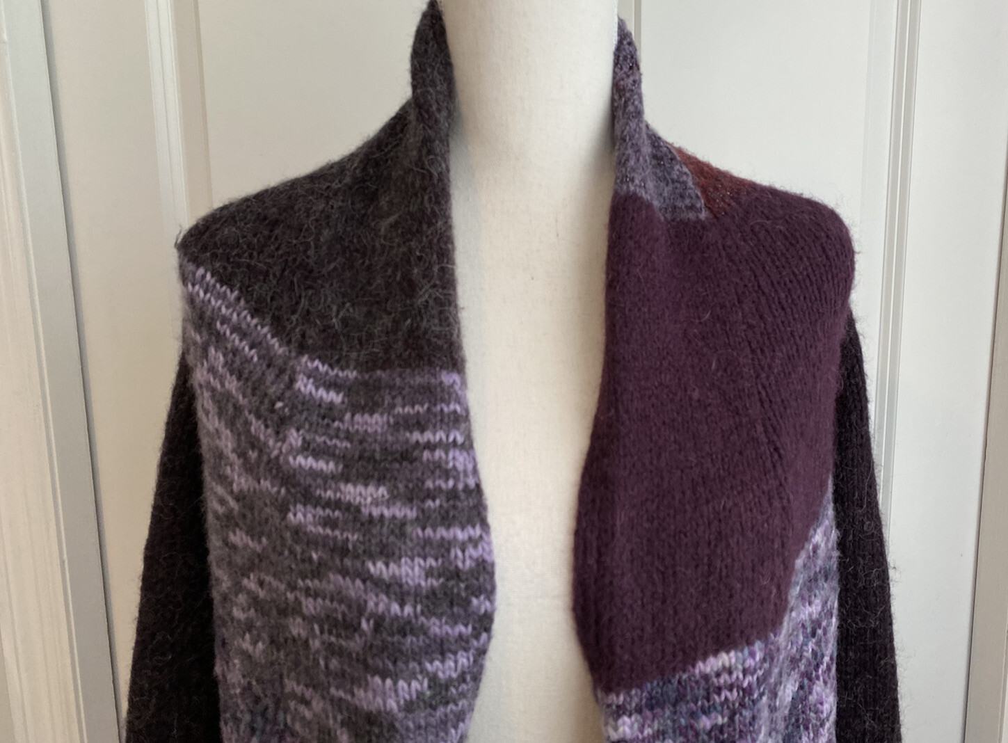 Fenn Wright Manson Purple Patchwork Wool Alpaca B… - image 3