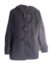 Pendleton Roslyn Navy Hooded Wool Duffle Coat Size M