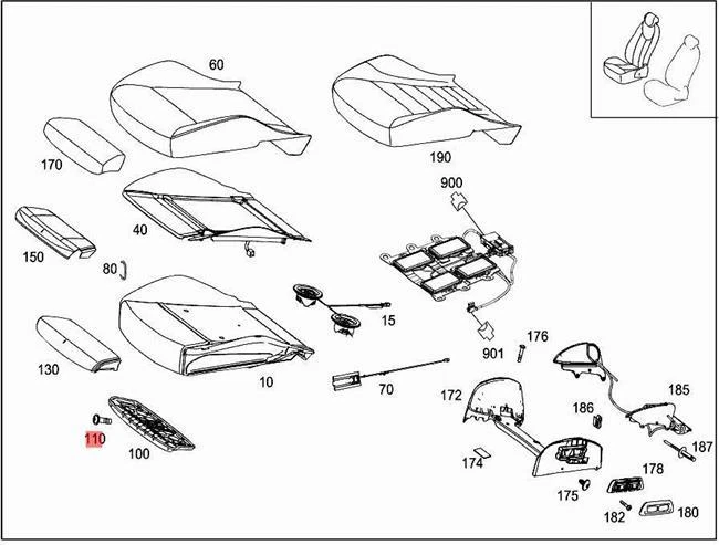 Genuine Mercedes Hex. Round Screws 5pcs W222 V222 X222 0019846529 