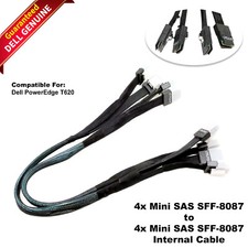 Genuine Dell 4x Mini SAS SFF-8087 to Mini SAS SFF-8087 19in Internal Cable 4V75P