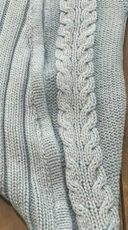 Traje de nieve azul tejido con cable de una pieza de manga larga Faded Glory para bebé niño 3-6 m Foto 3 de 4