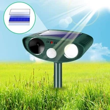 1 piece Solar Ultrasonic Animal Repellent Outdoor Motion Sensor Strobe Light