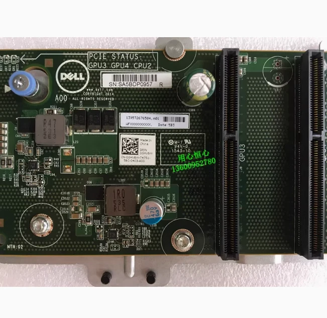 Dell GHV6W C4130 backplane 2CPU slot 4GPU slot Small board - Image 2 of 2