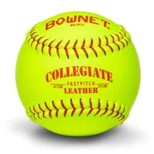 Official Fastpitch 12" Genuine Optic Leather Softball (BN-FP12)