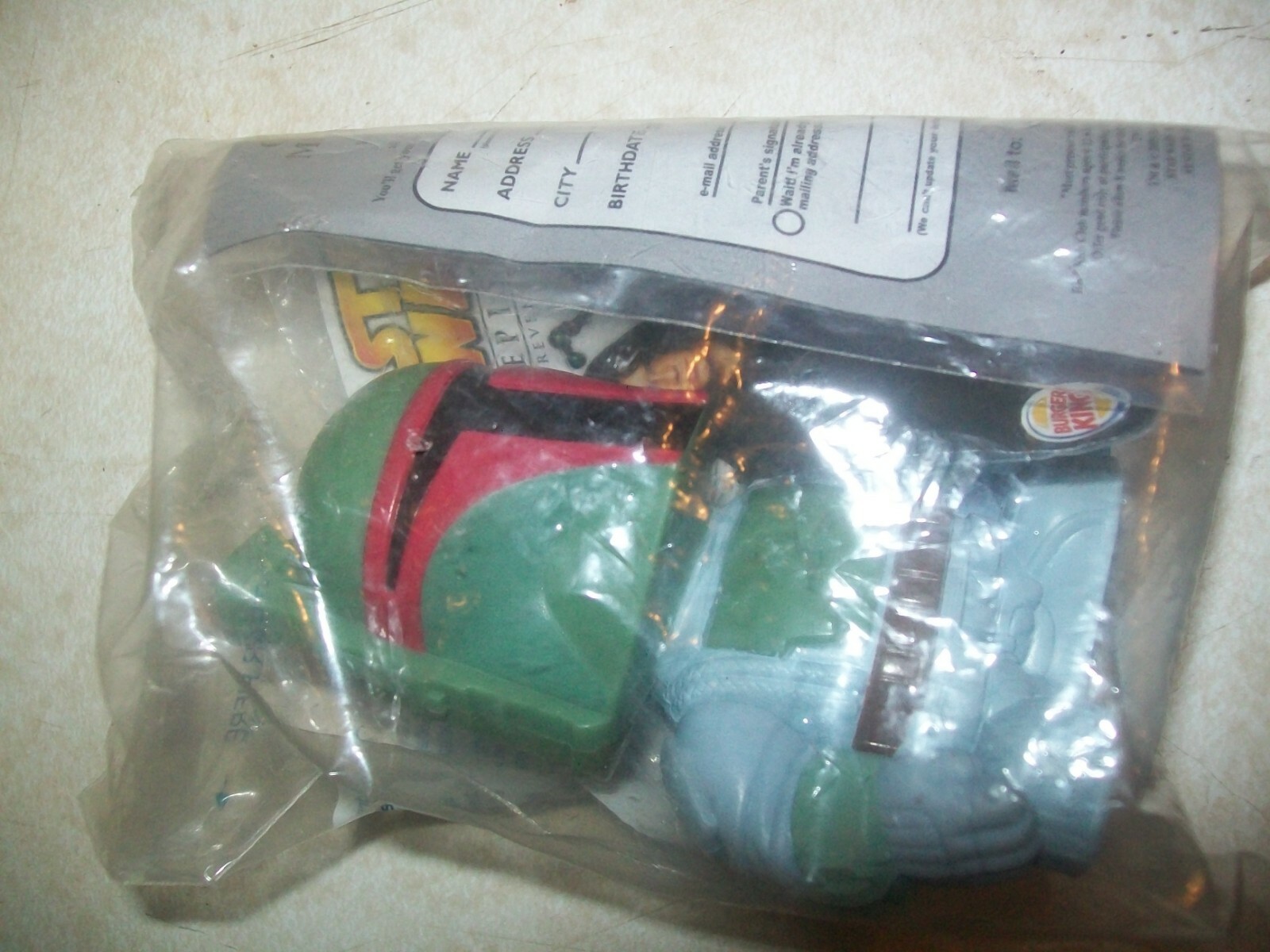 IN PKG "STAR WARS EPISODE III" 2005 BOBA FETT T1258 & C3PO VIEWER BURGER KING