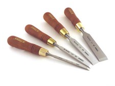 Narex 4 Piece Firmer Chisel Set - 1/4", 1/2", 13/16", 1-1/32"