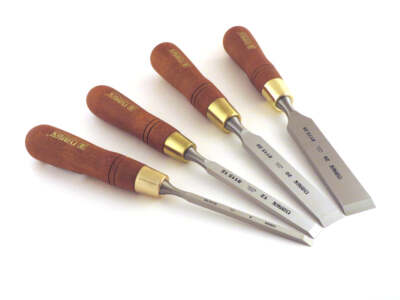 Narex 4 Piece Firmer Chisel Set - 1/4'', 1/2'', 13/16'', 1-1/32''