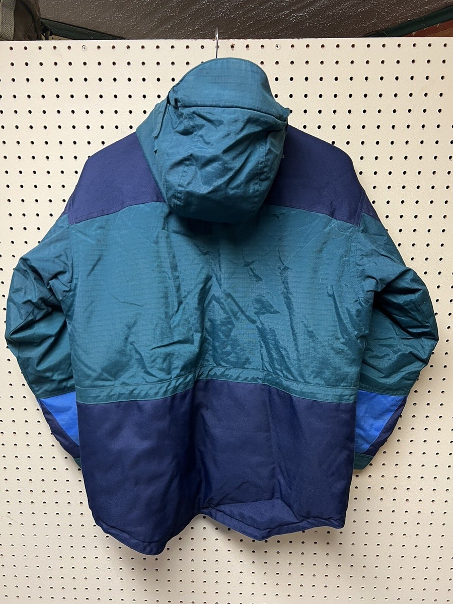 Vintage Columbia Winter Blue Green Jacket Ski Coat W/ Tectonite