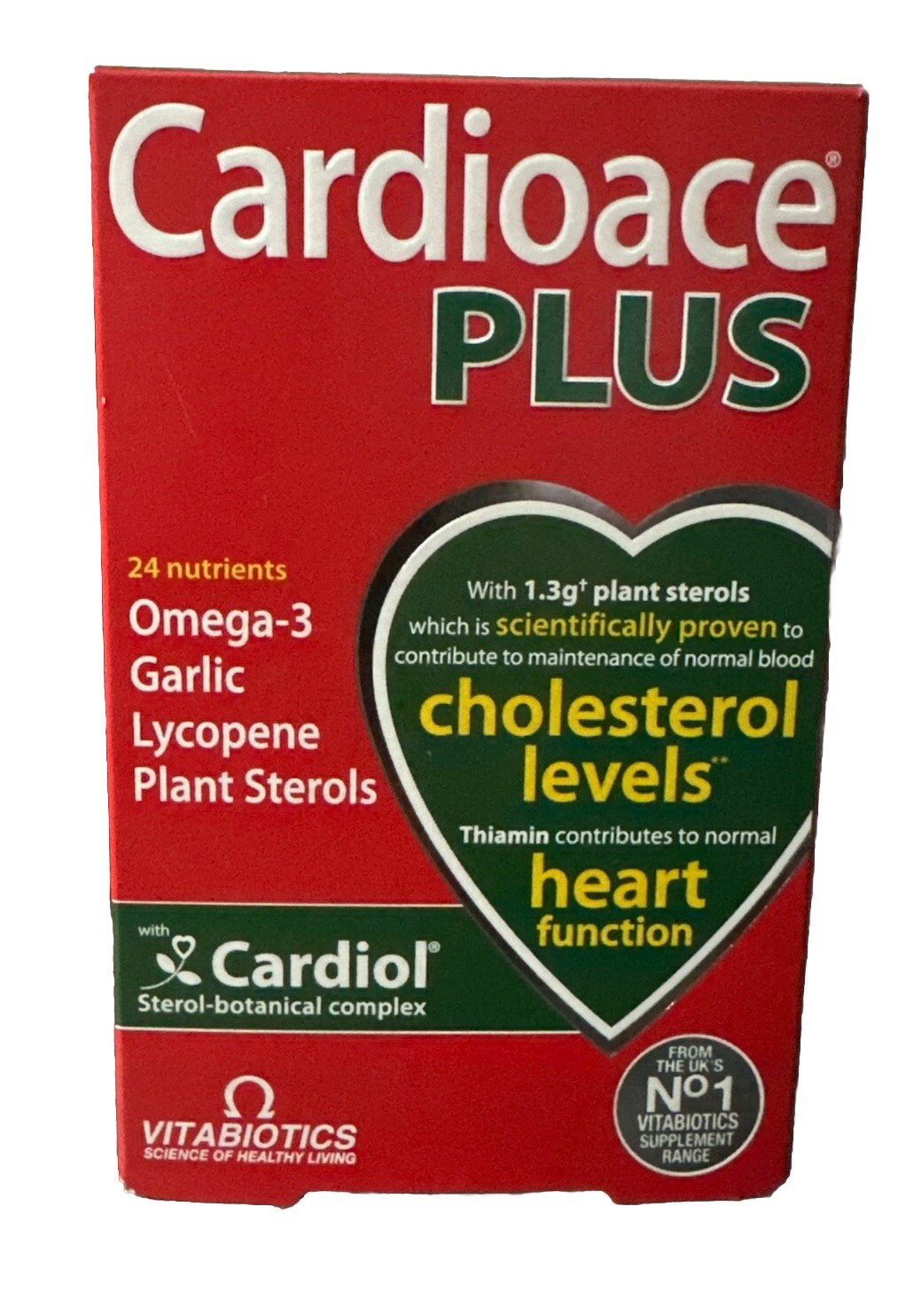 Vitabiotics Cardioace Plus 60 Capsules  BB:01/2028