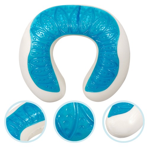 Gel Neck Pillow Airplane Sleep Pillows for Sleeping Travel Office - Picture 8 of 12