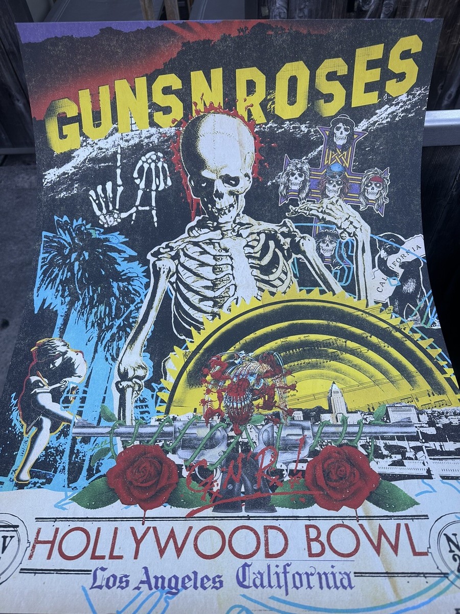 Guns N' Roses 🥀 Poster Hollywood Bowl 11/2/2023 #96/250 | eBay