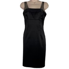Vintage Hugo Buscati Collection Pencil Dress Size 2 Above Knee Black Cocktail