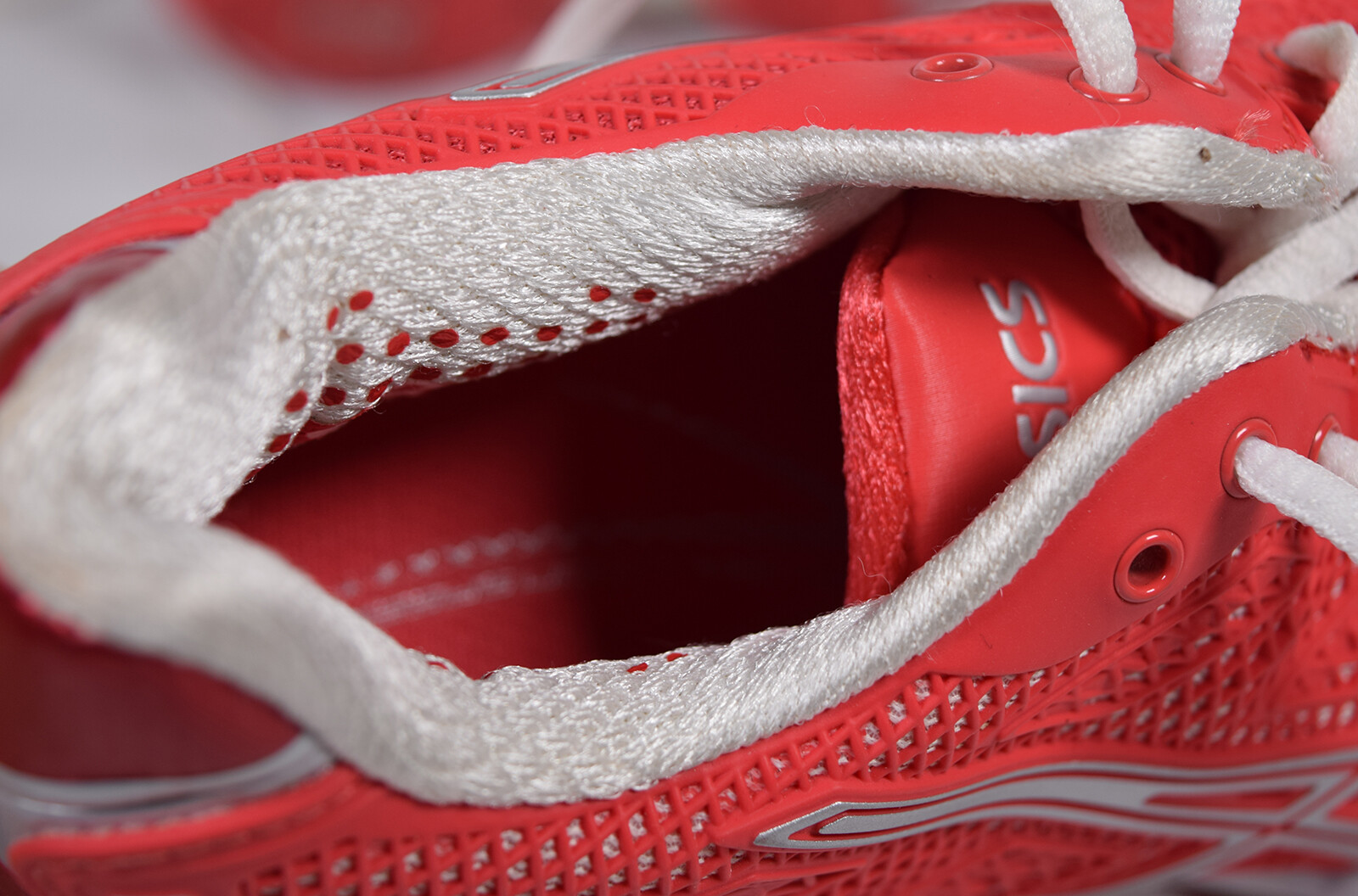 Asics Shoes Solution Speed 2 E450Y Red White Tennis R… Gem