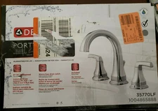 DELTA Portwood Widespread Bathroom Faucet in Chrome, 35770LF 