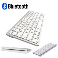 TASTIERA BLUETOOTH ULTRA SLIM WIRELESS COMPATIBILE WINDOWS MAC iOs KEYBOARD PC