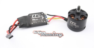 Robotix Regler 8047-G 2-6S 30A + Motor OBLM2814 450KV max. 625g Schubkraft TTG 