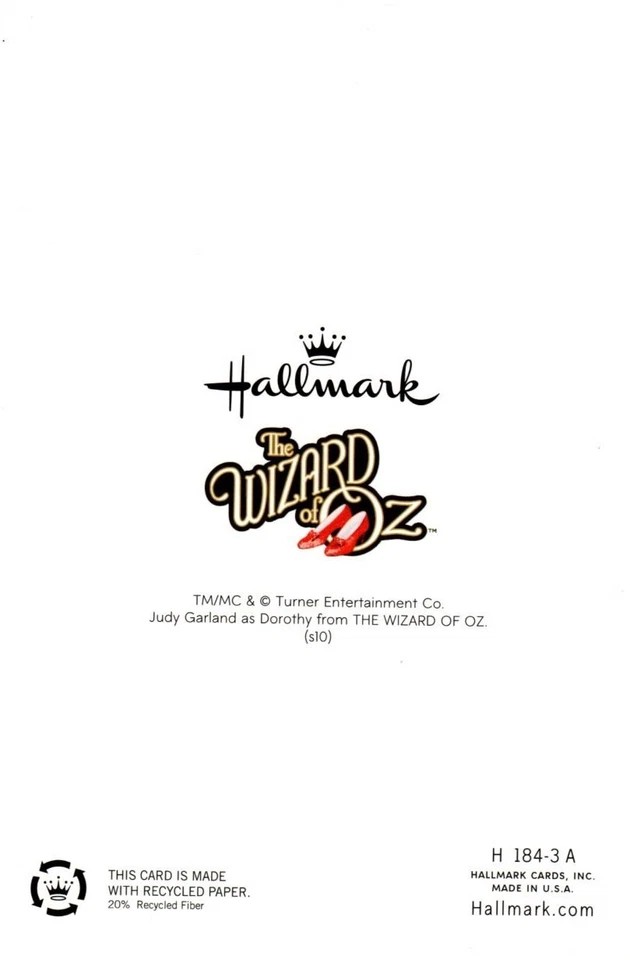 Funny Happy Halloween Too Big Trick Or Treat Wizard Of Oz Hallmark Greeting Card - Image 3 of 3