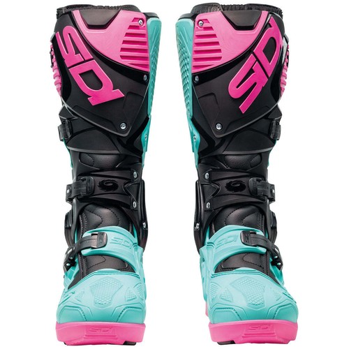 Sidi Crossfire 3 SRS Off-Road Boots Black/Mint/Pink EU 45 US 11 - Picture 4 of 6