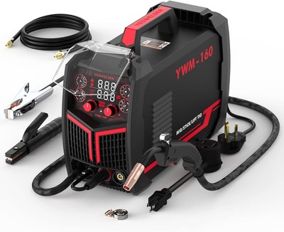 160A multiprocess MIG Welder，Flux Cored/MIG/Lift TIG/Stick ARC Welder