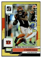 Ja'Marr Chase 2022 Donruss Press Proof Premium #196 NFL Bengals ID:59684