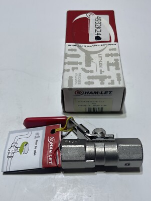 HAM-LET H-710-SS-G-1/2-T-LD Ball Valve X6U85 Q108 4406119