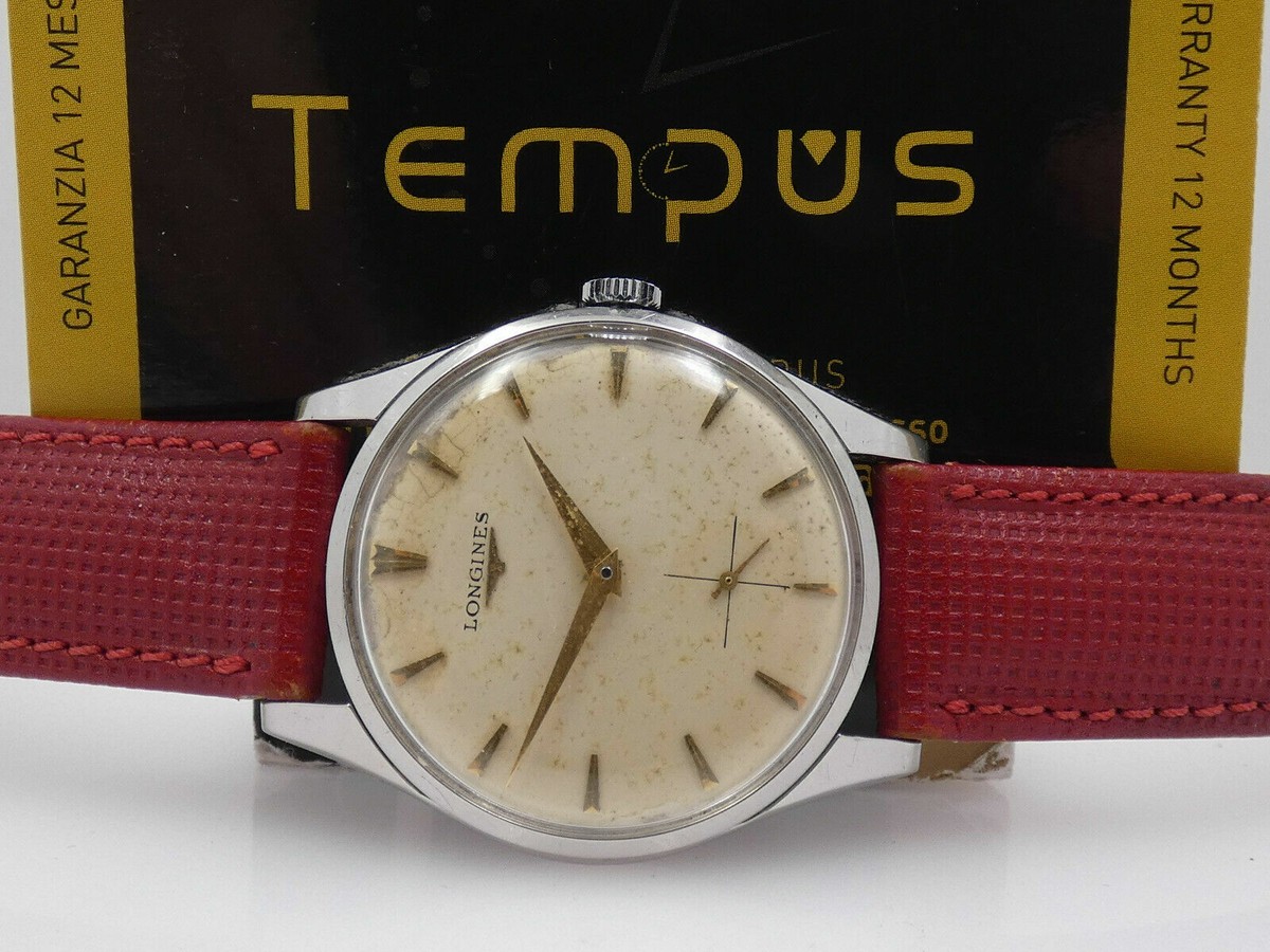 LONGINES 30L REF 9999 STAINLESS STELL YEAR 1964 HAND WINDING JUST