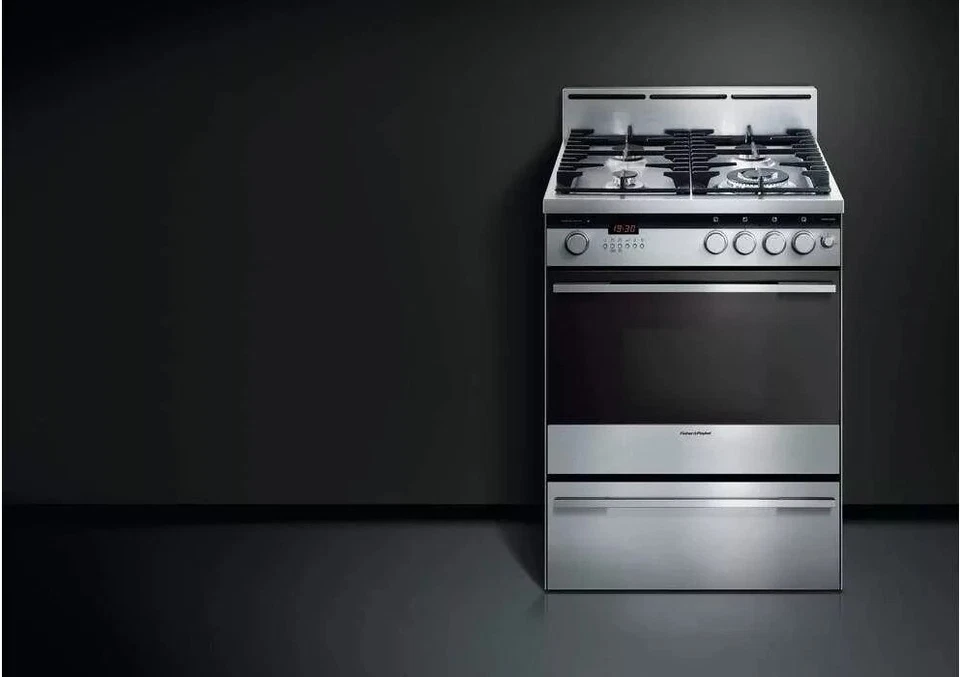Fisher Paykel OR24SDMBGX2 24" Acero Inoxidable Pro Doble Rango de Combustible #136011 BP Foto 2 de 4