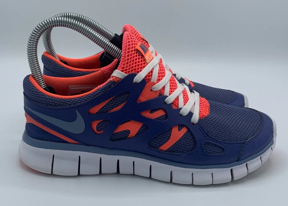 NIKE FREE RUN 2.0 Blue Pink WOMEN S TRAINERS SIZE UK 3 Gymwear