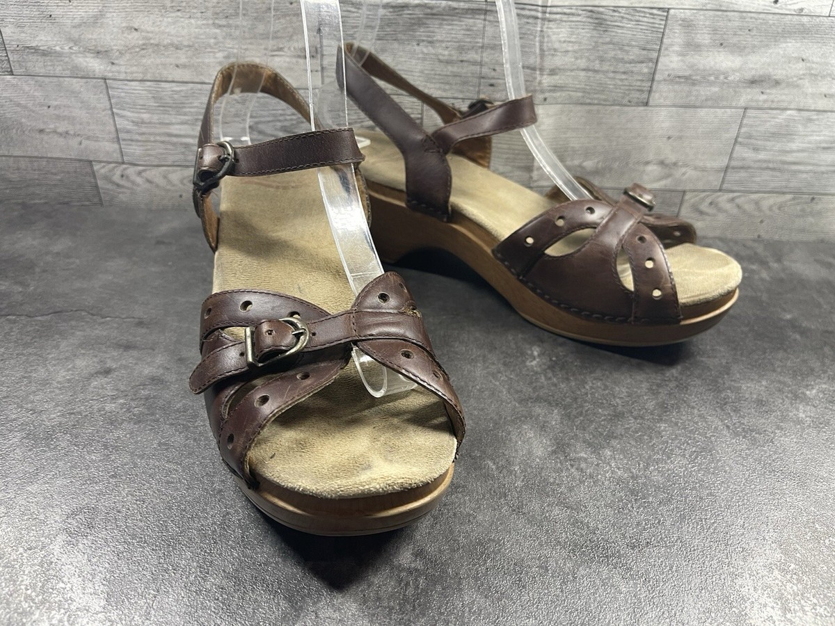 Women’s Dansko Brown Leather Sandals Rowan Tan Waxy Burnished – Dansko main image 2