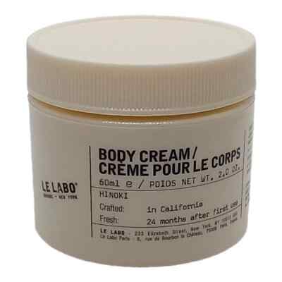 Le Labo Body Cream HINOKI - Travel Size 60mL / 2 Oz. 842185132592