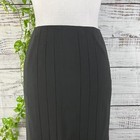 Anne Klein Skirt size 4 Classic Black Wool Kick Pleats A Line Knee Career Modest — photo 3