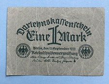 Karta kredytowa 1 marka 1922 Niemcy P# 61a