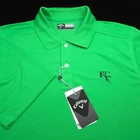 CALLAWAY GOLF POLO SHIRT -M- KELLY GREEN KCC -PERFORMANCE -KENWOOD COUNTRY CLUB