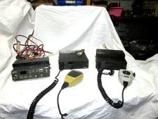 Lot of 3 vintage Yaesu transceivers w/2 mikes--for parts or repair